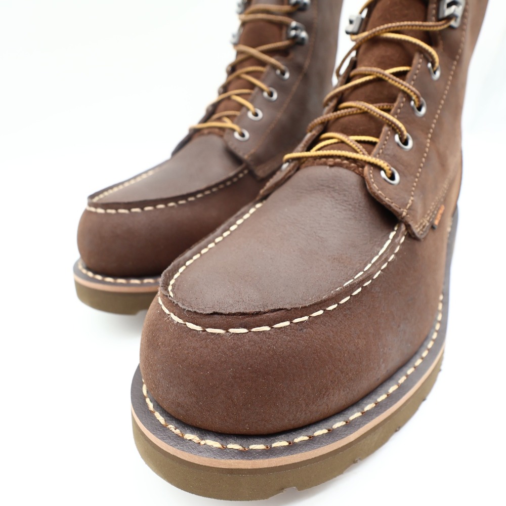 Carhartt Mens Modern Waterproof 8 Inch Wedge Work Boots Brown Leather 10.5 M NIB - Picture 6 of 16